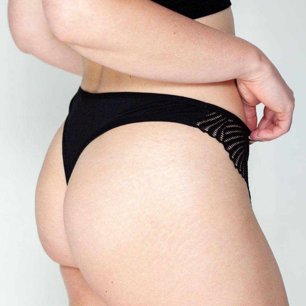 Period Underwear - Lacy String - Light Flow - Plastic Free Amsterdam